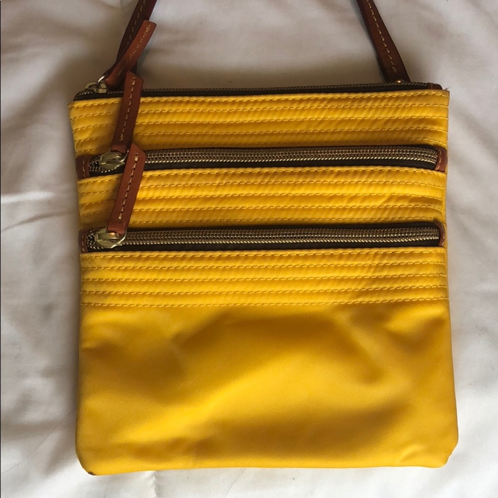 Yellow Dooney & Bourke cross body